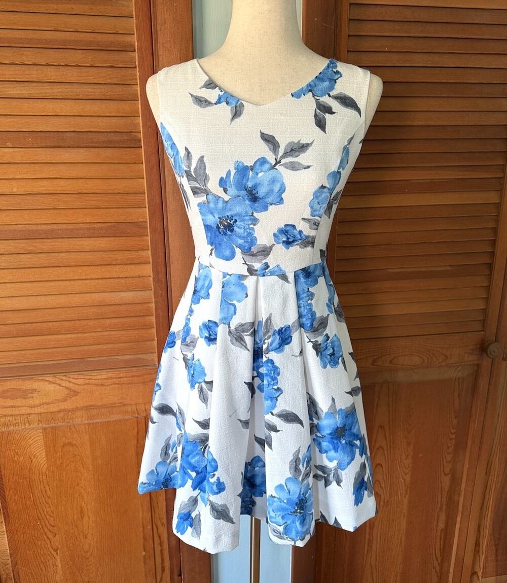 Liz Lisa J-fashion Lolita Jirai Gyaru Dollcore White Blue Blossom Dress S